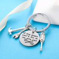 thumbnail image 4 of Dad Keychain Funny Dad Gifts From Son Daughter Christmas Gift Keyring Father's Day Gift For Dad Gift Papa Daddy (If my papa can't fix it, no one can), 4 of 8