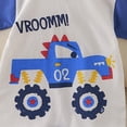 thumbnail image 5 of XZNPDUCQ Toddler Summer Romper One Piece Jumpsuit Bodysuit 12-15 Months Summer Clothes For Newborn Short Sleeved Romper Baby Bodysuit Childrens Clothing, 5 of 7