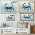 thumbnail image 4 of Designart "Impression Of Blue Crab In Minimalism I" Crab Floater Framed Canvas Prints, 4 of 5
