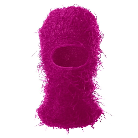 Unisex Knit Print Hood - Full Face Coverage Outdoor Headwear, Cold Shielding & Wind Blocking, Skiing Hiking Commute Hat,Size:One Size