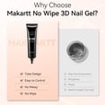 thumbnail image 4 of Gel para decoración de uñas 3D Makartt, 15 g x 2, no se moldea con toallita, 4 of 7