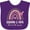 Purple, variant on Inktastic Grammy and Papa Love Me Rainbow Girls Baby Bib
