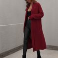 thumbnail image 4 of Fesfesfes Long Cardigan for Women Long Sleeves Solid Color Loose Tops Blouse Sweater Cardigan, 4 of 5