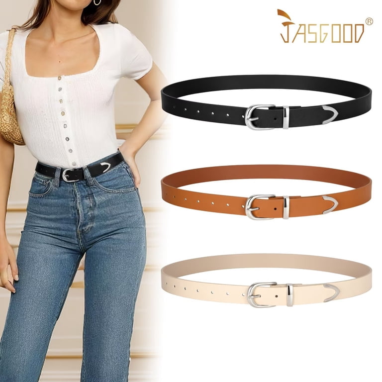 JASGOOD Women Leather Belts For Jeans Dresses Pants Ladies  display picture 1