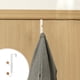 thumbnail image 1 of Gancho de puerta Punch Frees, perchero para puerta de armario, perchero para puerta, perchero, apto para cocina, dormitorio, sala de estar, estudio, baño, inodoro y oficina, gancho de hierro., 1 of 6
