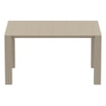 thumbnail image 5 of Compamia Vegas 55" Extendable Patio Dining Table in Taupe, 5 of 9