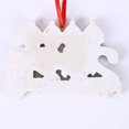 thumbnail image 3 of Paquete de 2 adornos de árbol de Navidad 2021 con colgante de Papá Noel – Papá Noel pintado con colgante de árbol de Navidad de vacuna, adorno colgante regalo para decoración de Navidad (Familia 4), 3 of 5