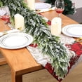 thumbnail image 4 of Christmas Norfolk Garland with Snow, 70.87in Artificial Greenery Garland, Faux Snow Flocked Pine for Mantel Fireplace Table Wall Door Home Decor, 4 of 6