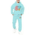 thumbnail image 3 of Boys Sweatsuit Cartoon Six Seven Print Hoodies Jogger Pants Casual Warm Hop Pullover Playful Girls 2 Piece Outfits 12-13 Y, 3 of 7