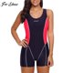 thumbnail image 2 of Women Quick-dry One Piece Swimwear Rash Guards Surfing Costume Sleeveless Chest Padded Bodysuit Bathing Suit Pool Beach SwimsuitS Gong Bohan LED, 2 of 2