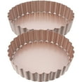 thumbnail image 1 of OULII 2Pcs Quiche Baking Dish Set Non Stick Coating Dishwasher Safe Home Use Cooking, 1 of 5