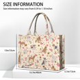 thumbnail image 3 of Large Capacity Tote Bag,Pitbull Dog and Flower Floral Handbag Fashion Luxury Tote Bag,15.7"x13"x 5.1" Inches,Laptop Compatible, 3 of 6