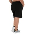 thumbnail image 7 of Athletic Works Women's Plus Size 9" French Terry Drawstring Lounge Shorts, Size 1X-5X, 7 of 7