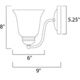 thumbnail image 2 of 2120FTSN Maxim Lighting Basix-1 Light Wall Sconce in Contemporary style-6 Inches wide by 8 inches high-Satin Nickel Finish-Frosted Glass Color, 2 of 2