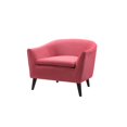 thumbnail image 1 of Lia Mid-Century Barrel Accent Chair Garnet Rose, 1 of 10