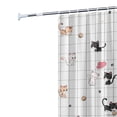 thumbnail image 2 of Cortina impermeable de 180x200cm para dormitorio (gato travieso), 2 of 5