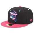 thumbnail image 1 of Men's New Era Black Jacksonville Jumbo Shrimp Authentic Collection Alternate Logo 59FIFTY Fitted Hat, 1 of 5
