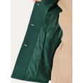 thumbnail image 5 of Abrigo de mujer Allegra K Verde Oscuro M con cuello plano, 5 of 5