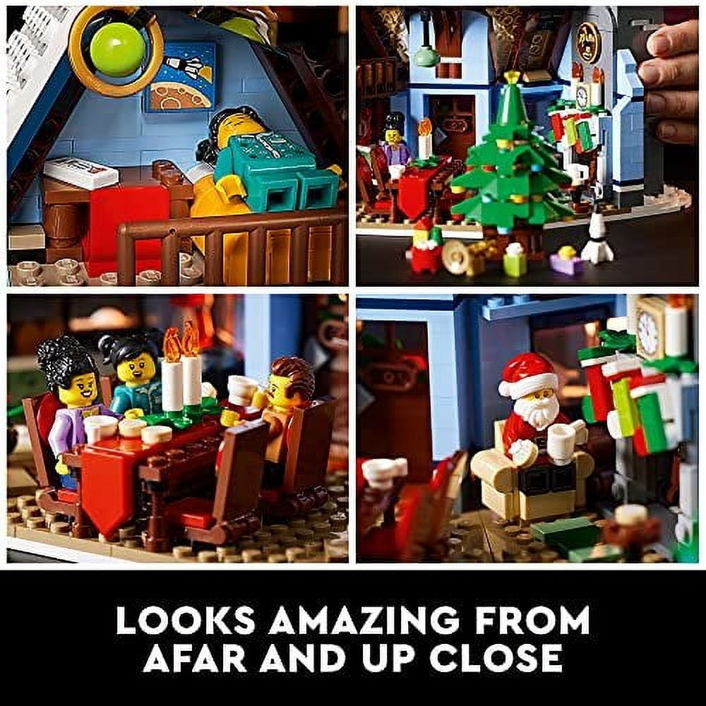 LEGO Icons Santa’s Visit 10293 Christmas House Model Building Set for Adults and Families, Festive Home Décor with Xmas Tree, Gift Idea