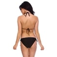 thumbnail image 2 of Women's Padded Summertime Sexy Fringe 2 Pc Bikini Set, 1914_Black, L, 2 of 2