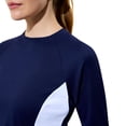 thumbnail image 3 of Speedo Women's Colorblock Long Sleeve Swim Tee, Sizes XS-XXL, 3 of 8