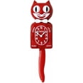 thumbnail image 1 of Kit Cat Klock Écarlate Rouge Gentlemen Cat Mignonne Horloge Murale, 1 of 4