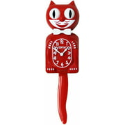 Kit Cat Klock Scarlet Red Gentlemen Cat Cute Wall Clock