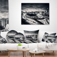 thumbnail image 4 of Designart Dark Shanghai City - Cityscape Photography Throw Pillow - 12x20, 4 of 5