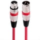 thumbnail image 2 of Cable XLR de 3 Pines, Conector XLR Macho/Hembra para Montaje en Panel A Conector XLR Hembra/Macho, Convertidor de Extensión de Micrófono de Paso, Color Rojo., 2 of 5