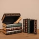 thumbnail image 1 of Organizador de libros falsos de madera estilo vintage | Joyero multicolor con forma de libro y decoración de escritorio | Estantería de oficina de 20 x 16 x 14 cm para decoración de biblioteca en, 1 of 7