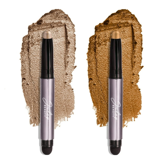 Sombra de ojos Julep 101 Crme to Powder Sombra de ojos en barra resistente al agua Duo Silver Moonlight Shimmer y Honey Gold Shimmer