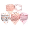 thumbnail image 2 of Babero para bebé, 5 piezas Baberos de baba para bebé Baberos absorbentes de baba Baberos de algodón para bebé Durabilidad extendida, 2 of 8