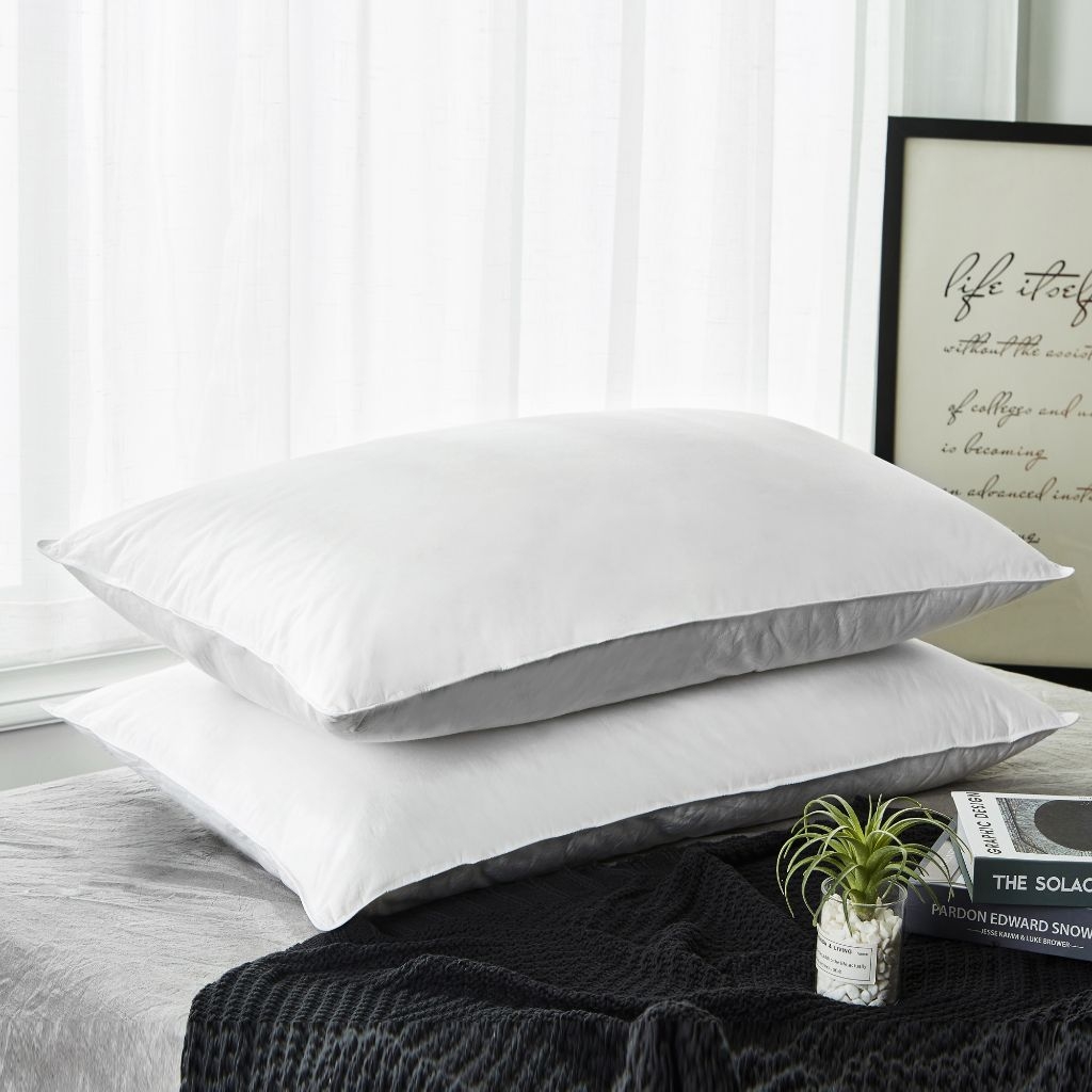 Peace Nest 2 Pack White Down Bed Pillows Walmart Canada