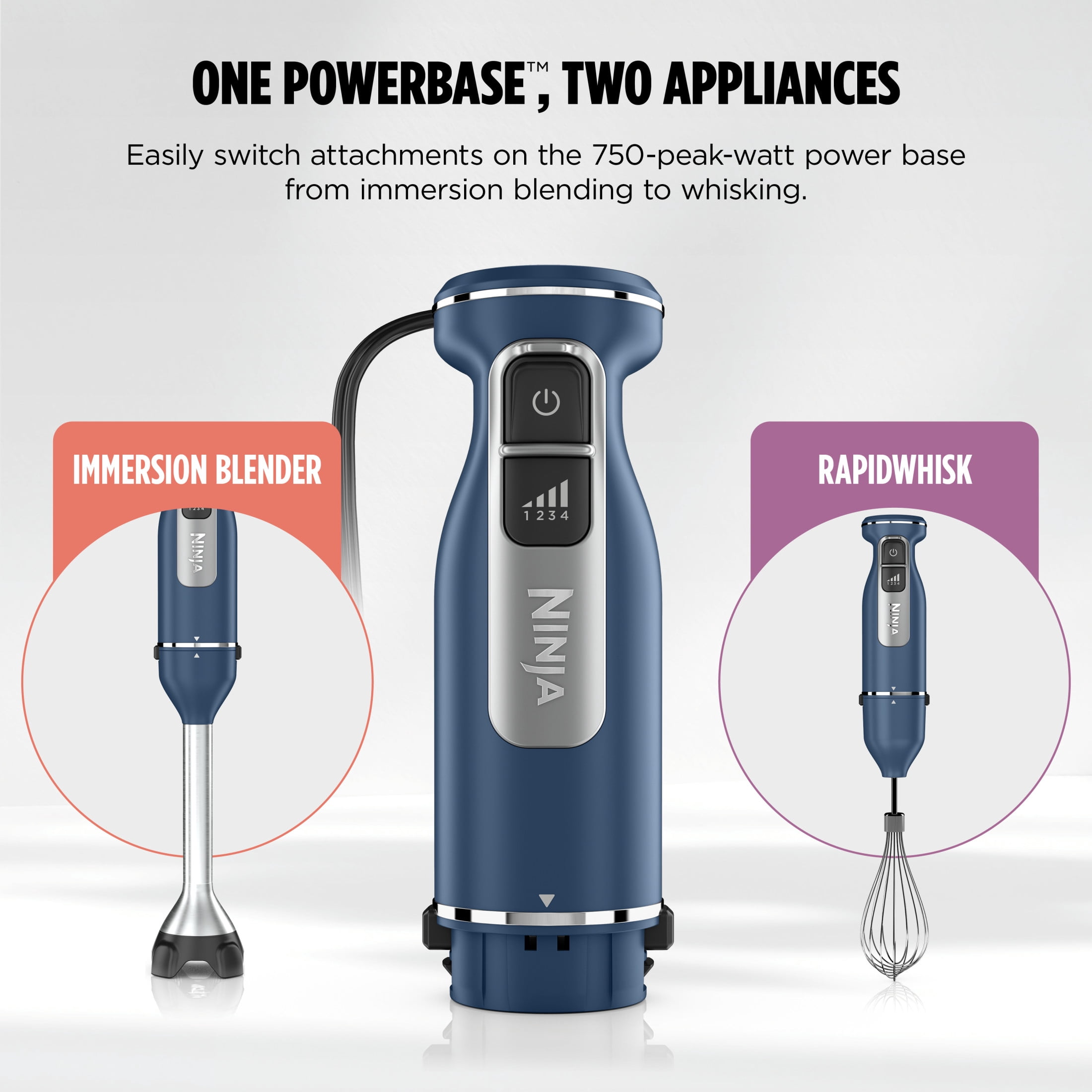 Ninja® Power Duo Immersion Blender with Whisk
