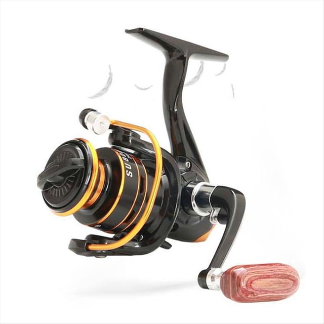 Carrete de Pesca Giratorio Pequeño Serie 800, Bobina de Metal, Arrastre Máximo de 5 Kg, Señuelo de Hielo, Agua Salada y Dulce, Rueda de Pesca Pequeña.