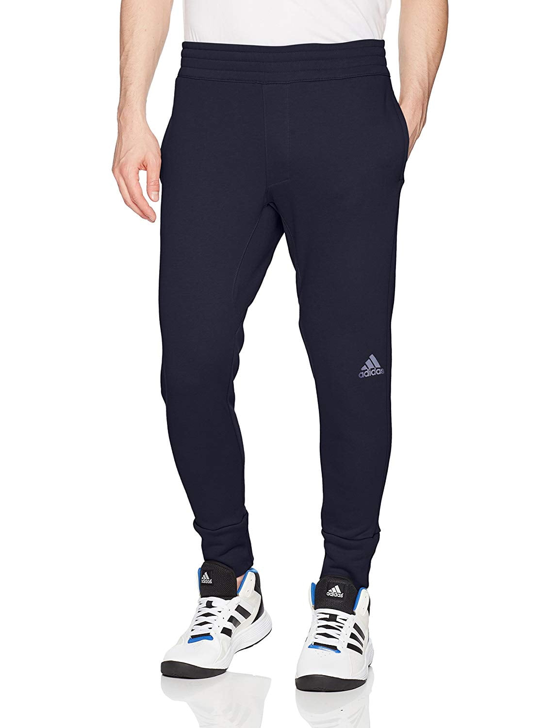 Adidas - Mens Navy Medium Jogging Stretch Drawstring Fleece M - Walmart ...
