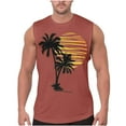thumbnail image 1 of DPTALR Men Casual Printing Pullover Round Neck Sports Tank Tops Vest, 1 of 6