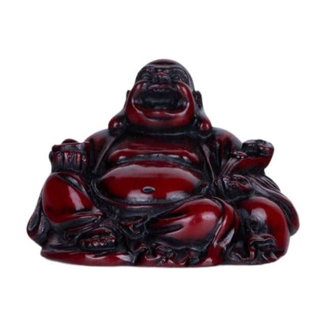DOLITY Buddha Statue Bureau Maitreya Buddha Statue pour Armoire Restaurant Salon Rouge