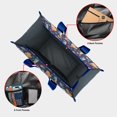 thumbnail image 4 of Teacher Tote Bag,Dark Blue Mermaid Princess Pattern Teacher Utility Tote Bag,Large Work Tote Bags for Women with Multiple Pockets,Top Zipper Closure,13.8x10.6x6.7 Inch, 4 of 5