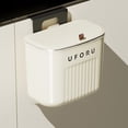 thumbnail image 3 of riaocot Strong Load-bearing Enlarge Caliber Hanging Trash Bin with Lid Punching Free Kitchen Large Capacity Wall Mounted Garbage Can Household Products, 3 of 8