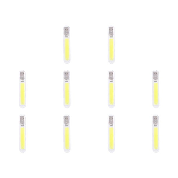 Mini Lámpara Lectura Brillante Con Libro USB Portátil para PC (8COB) Blanca