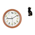 thumbnail image 1 of Reloj de pared,Reloj de pared con pájaro cantor Relojes de pared con pájaros,Relojes de pájaros con sonido Reloj decorativo que canta,Figura de escritorio,Estatua de gato,linda, 1 of 8