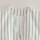 thumbnail image 4 of Pantalones Traje de moda de 2 piezas para mujer Traje elegante a rayas Cómodo ajustado para oficina Traje de viaje Cgtredaw Blanco S para Mujer, 4 of 9