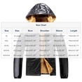 thumbnail image 3 of Wrtxtat Sherpa Lined Jackets for Men Heavyweight Warm Windproof Hooded Outerwear with Pockets Autumn Fashion Solid Color Leather Coats Big and Tall Black XXXXXL, 3 of 9