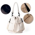 thumbnail image 3 of Bolso de hombro para mujer, pequeño bolso de mano con cordón, de nailon, tipo bandolera, informal, tipo hobo, 3 of 7