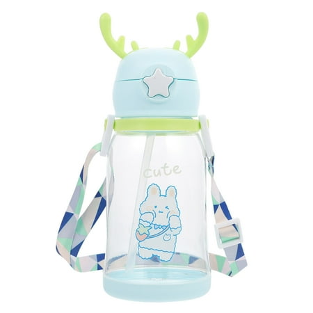 

Kids Cups Antler Straw Cup Spill Proof Leak Proof Water Bottle Child Travel Mug