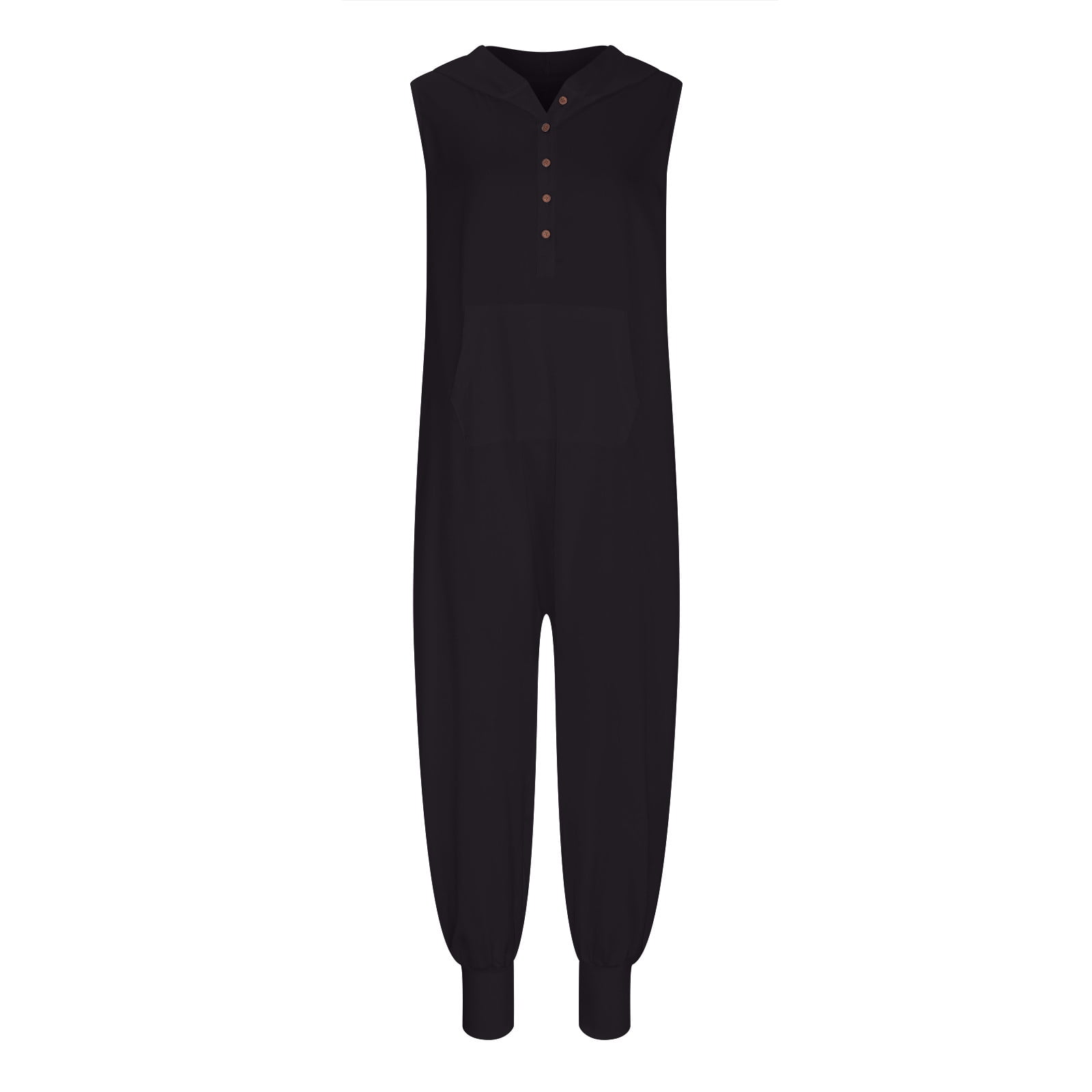 Drop Crotch V-Neck Solid Jersey Jumpsuit – Girl Intuitive