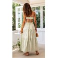 thumbnail image 1 of Wangscanis Robe d'Été pour Femmes Imprimé Graphique Bretelles Spaghetti Dos Noué Robe Longue Ligne A pour la Plage, 1 of 2