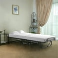 thumbnail image 2 of Pemberly Row Rollaway Folding Metal Bed Guest Bed Made in Italy White, 2 of 8
