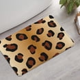 thumbnail image 2 of Gold and Brown Of Leopard Print Bathroom Rugs Mat,Non Slip Microfiber Bathroom Rug,Rubber Backing,Soft Bathroom Mats for Bathroom Floor,Tub and Shower,17x27in(43x68cm), 2 of 5